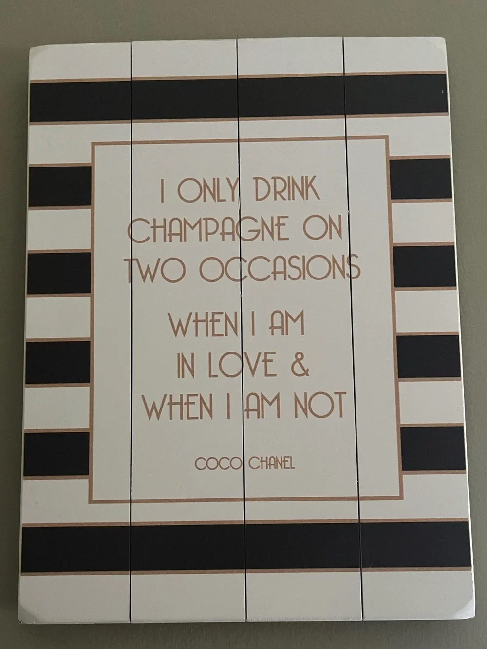 Home Decor - Coco Chanel Quote
